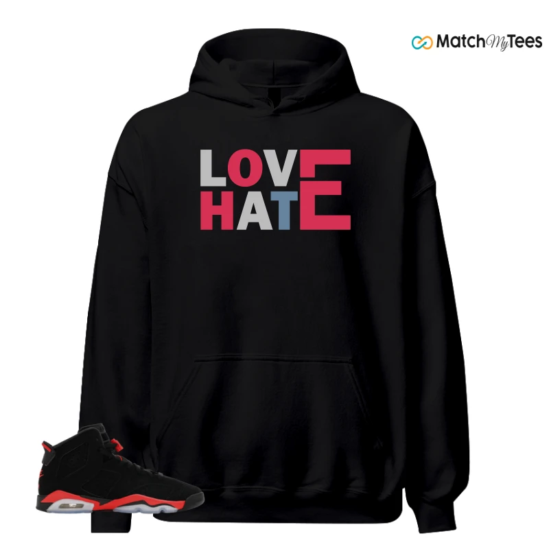NIKE AIR JORDAN 6 REVERSE INFRARED SALESMAN SNEAKER Matching Tees hoodie