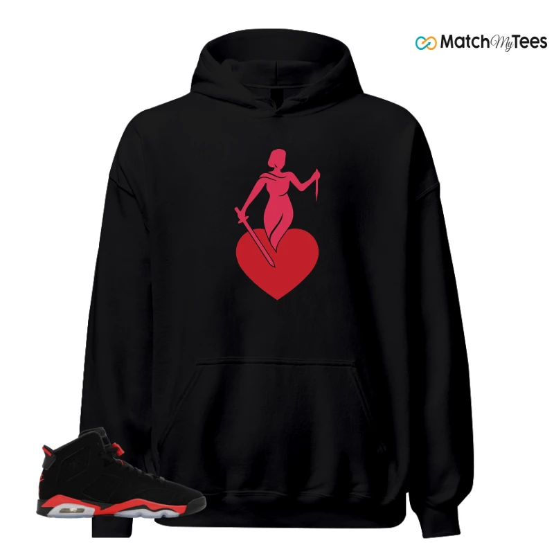 NIKE AIR JORDAN 6 REVERSE INFRARED SALESMAN SNEAKER Matching Tees hoodie