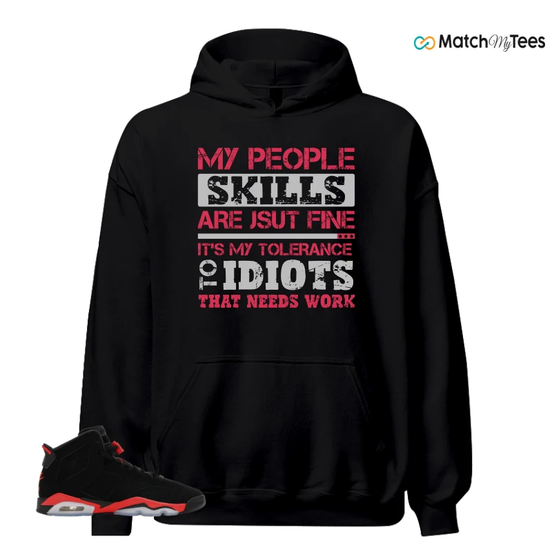 NIKE AIR JORDAN 6 REVERSE INFRARED SALESMAN SNEAKER Matching Tees hoodie