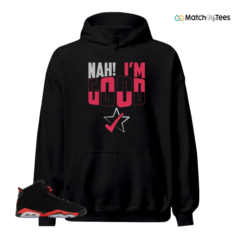 NIKE AIR JORDAN 6 REVERSE INFRARED SALESMAN SNEAKER Matching Tees hoodie