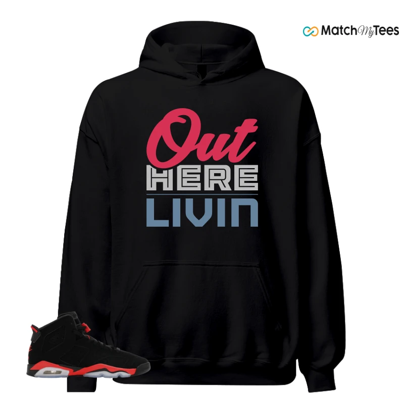 NIKE AIR JORDAN 6 REVERSE INFRARED SALESMAN SNEAKER Matching Tees hoodie