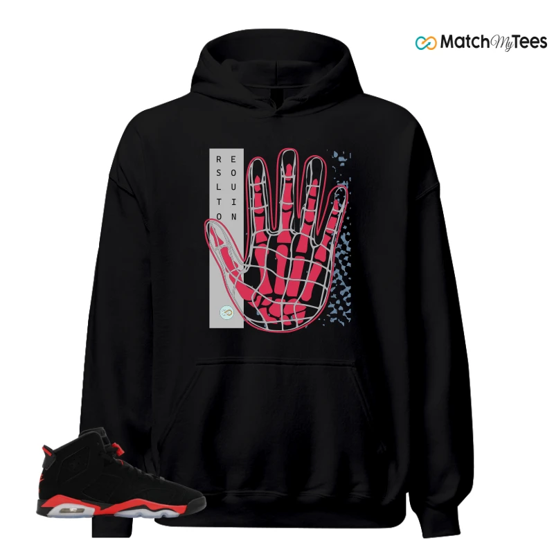 NIKE AIR JORDAN 6 REVERSE INFRARED SALESMAN SNEAKER Matching Tees hoodie
