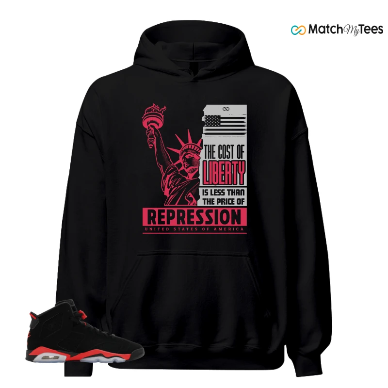 NIKE AIR JORDAN 6 REVERSE INFRARED SALESMAN SNEAKER Matching Tees hoodie