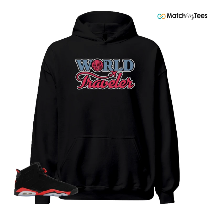 NIKE AIR JORDAN 6 REVERSE INFRARED SALESMAN SNEAKER Matching Tees hoodie