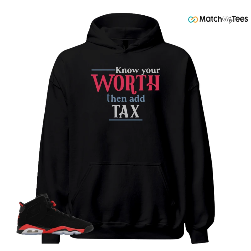 NIKE AIR JORDAN 6 REVERSE INFRARED SALESMAN SNEAKER Matching Tees hoodie