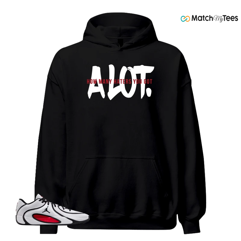 NIKE AIR JORDAN TATUM 4 WHITE UNIVERSITY RED SNEAKER Matching Tees hoodie