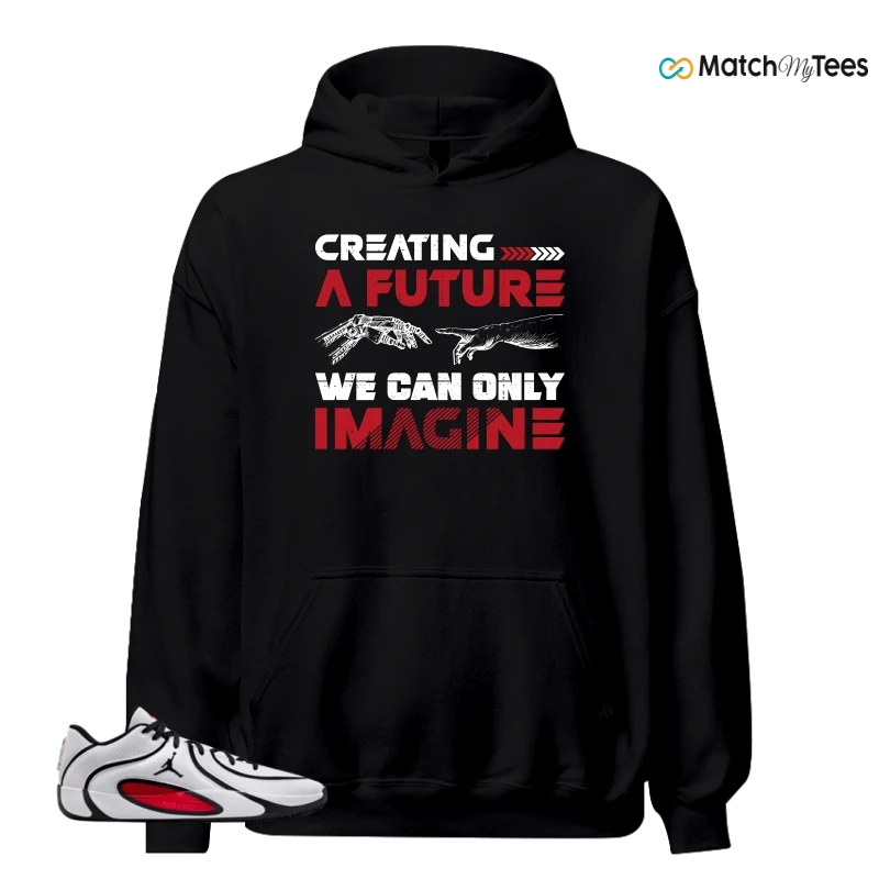 NIKE AIR JORDAN TATUM 4 WHITE UNIVERSITY RED SNEAKER Matching Tees hoodie