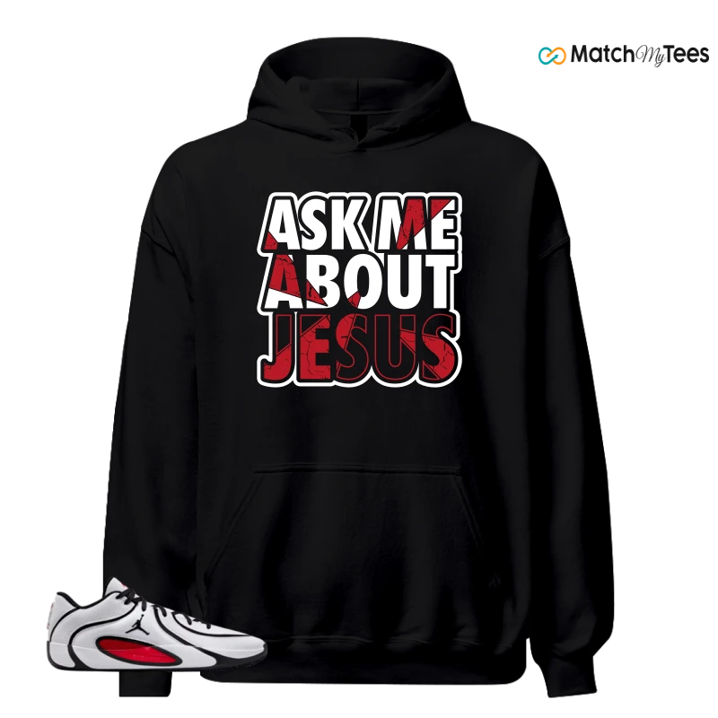 NIKE AIR JORDAN TATUM 4 WHITE UNIVERSITY RED SNEAKER Matching Tees hoodie