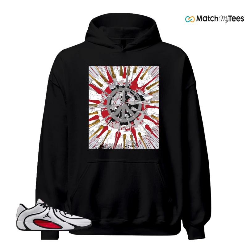 NIKE AIR JORDAN TATUM 4 WHITE UNIVERSITY RED SNEAKER Matching Tees hoodie