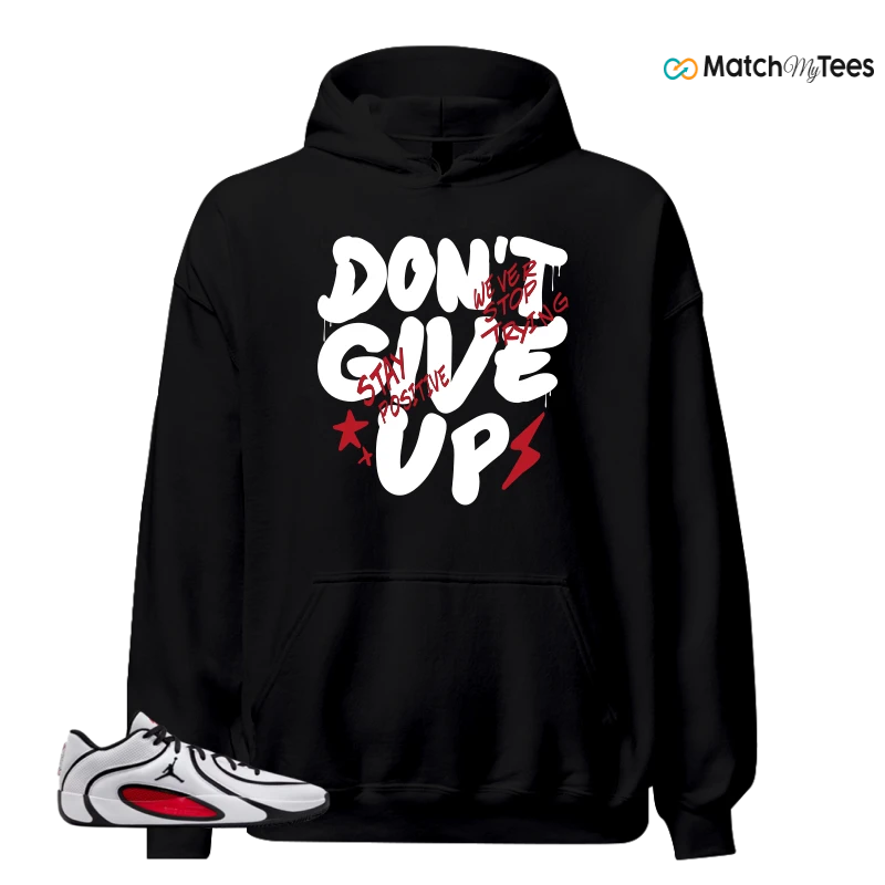 NIKE AIR JORDAN TATUM 4 WHITE UNIVERSITY RED SNEAKER Matching Tees hoodie