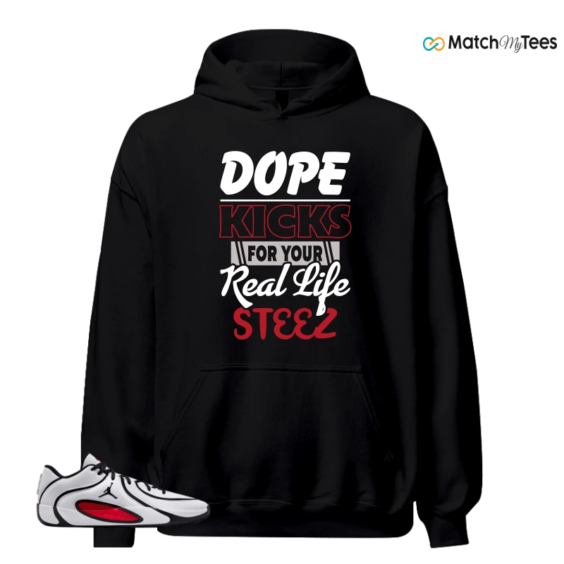 NIKE AIR JORDAN TATUM 4 WHITE UNIVERSITY RED SNEAKER Matching Tees hoodie