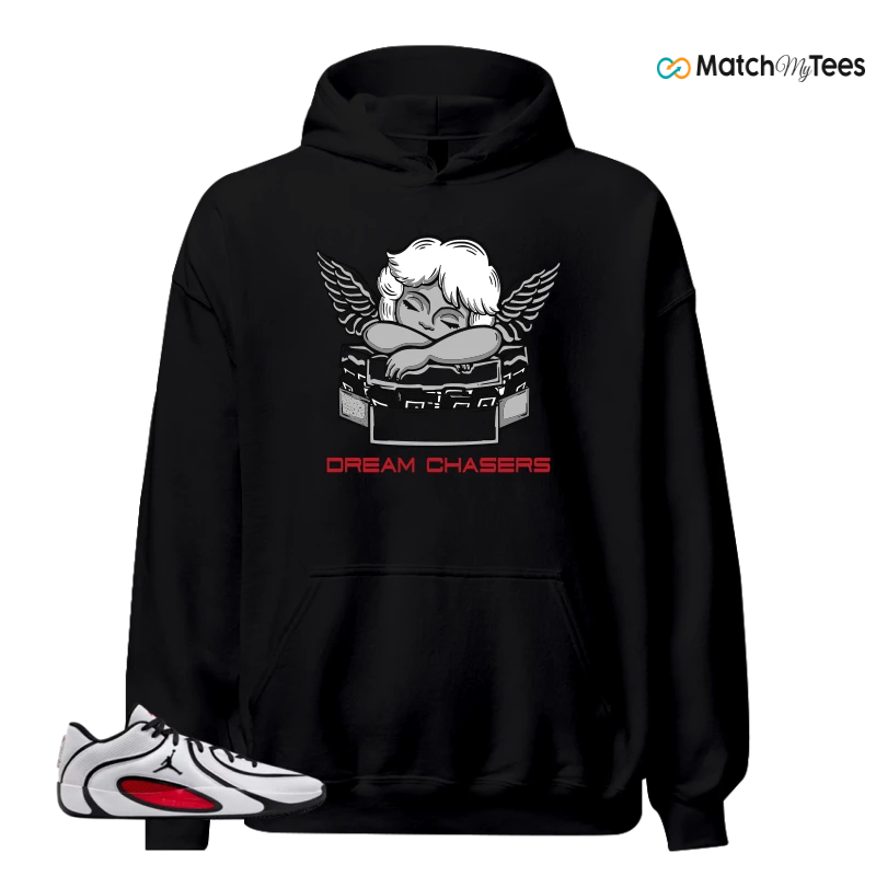 NIKE AIR JORDAN TATUM 4 WHITE UNIVERSITY RED SNEAKER Matching Tees hoodie