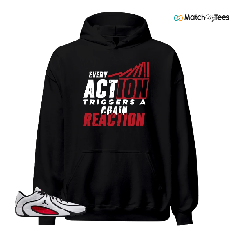 NIKE AIR JORDAN TATUM 4 WHITE UNIVERSITY RED SNEAKER Matching Tees hoodie