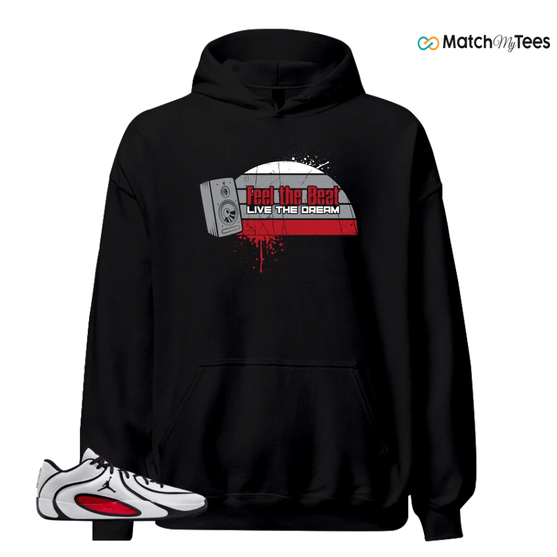 NIKE AIR JORDAN TATUM 4 WHITE UNIVERSITY RED SNEAKER Matching Tees hoodie