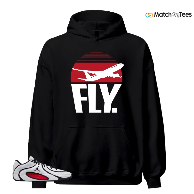 NIKE AIR JORDAN TATUM 4 WHITE UNIVERSITY RED SNEAKER Matching Tees hoodie