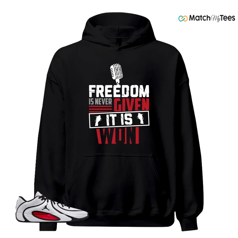 NIKE AIR JORDAN TATUM 4 WHITE UNIVERSITY RED SNEAKER Matching Tees hoodie