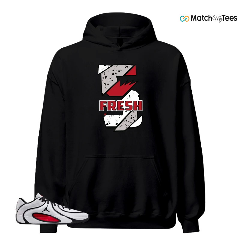 NIKE AIR JORDAN TATUM 4 WHITE UNIVERSITY RED SNEAKER Matching Tees hoodie