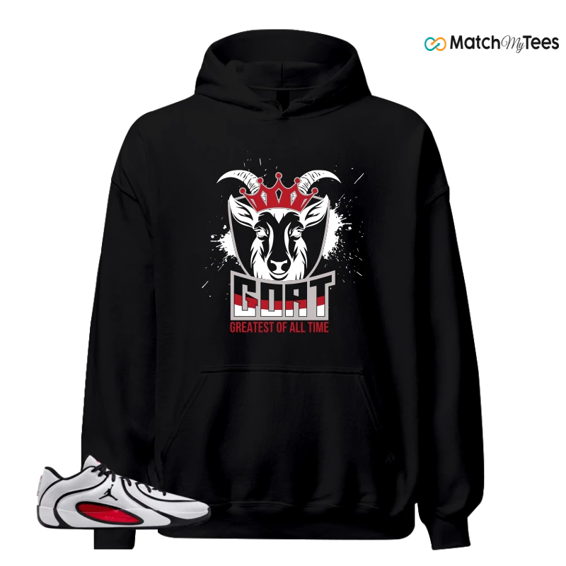 NIKE AIR JORDAN TATUM 4 WHITE UNIVERSITY RED SNEAKER Matching Tees hoodie