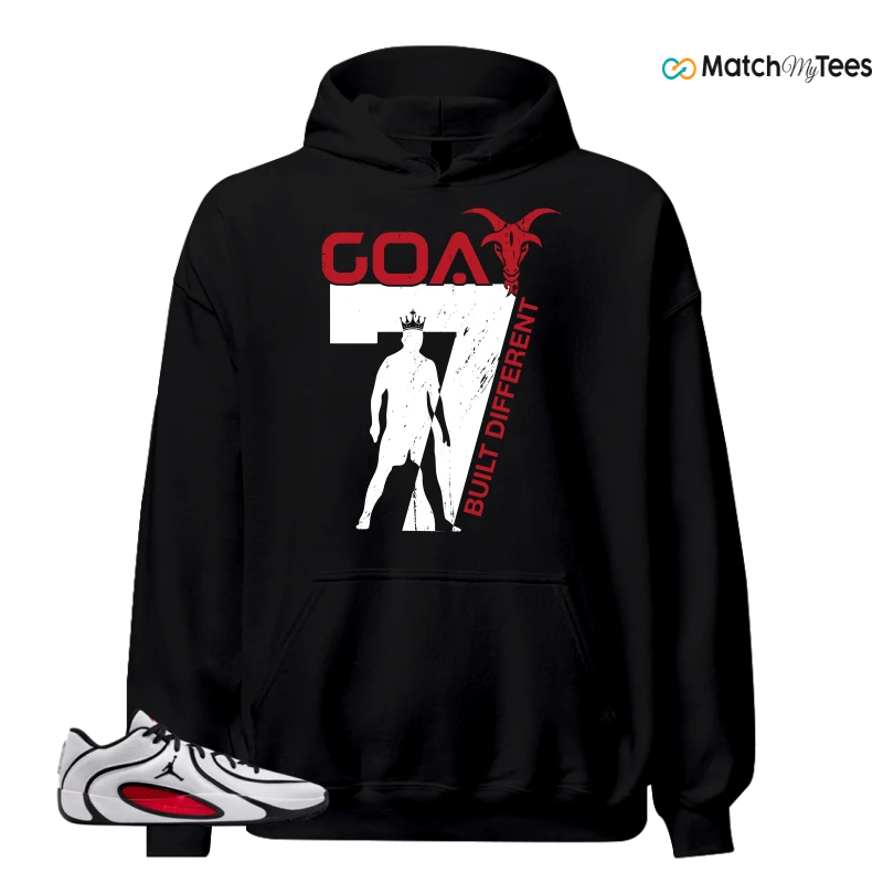 NIKE AIR JORDAN TATUM 4 WHITE UNIVERSITY RED SNEAKER Matching Tees hoodie