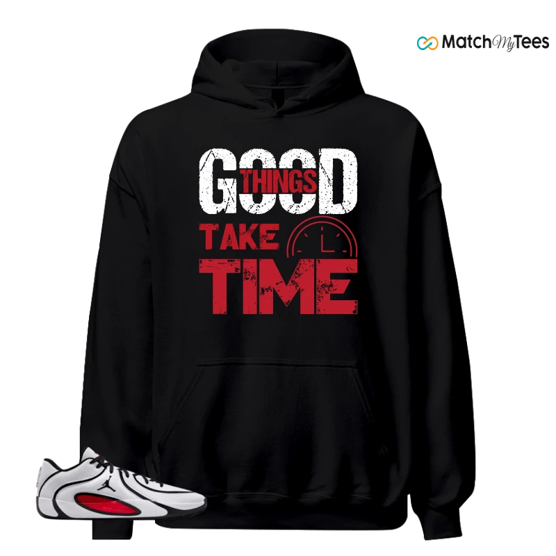 NIKE AIR JORDAN TATUM 4 WHITE UNIVERSITY RED SNEAKER Matching Tees hoodie