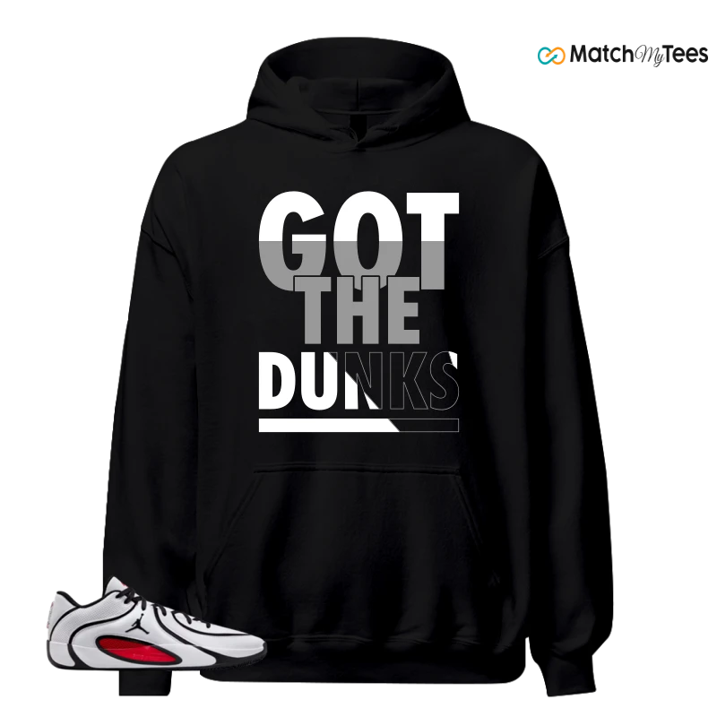NIKE AIR JORDAN TATUM 4 WHITE UNIVERSITY RED SNEAKER Matching Tees hoodie