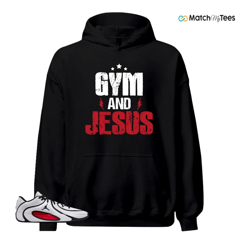 NIKE AIR JORDAN TATUM 4 WHITE UNIVERSITY RED SNEAKER Matching Tees hoodie