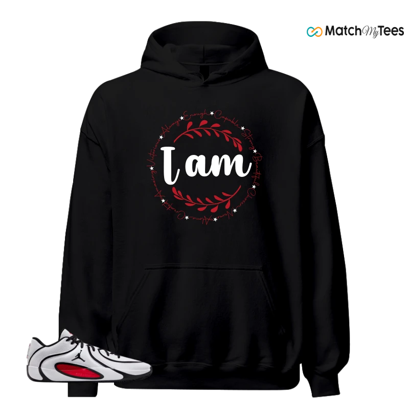NIKE AIR JORDAN TATUM 4 WHITE UNIVERSITY RED SNEAKER Matching Tees hoodie