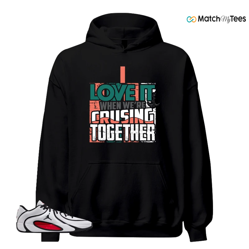 NIKE AIR JORDAN TATUM 4 WHITE UNIVERSITY RED SNEAKER Matching Tees hoodie