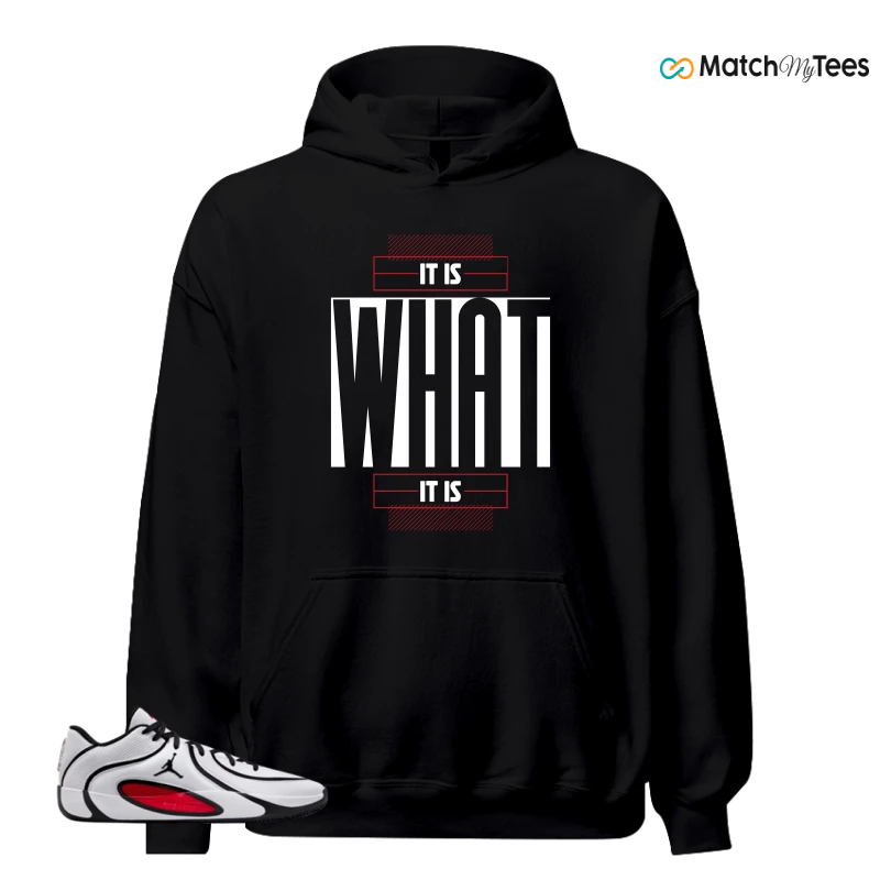 NIKE AIR JORDAN TATUM 4 WHITE UNIVERSITY RED SNEAKER Matching Tees hoodie