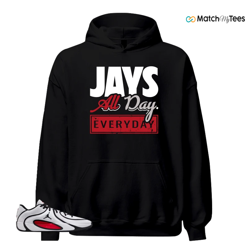 NIKE AIR JORDAN TATUM 4 WHITE UNIVERSITY RED SNEAKER Matching Tees hoodie