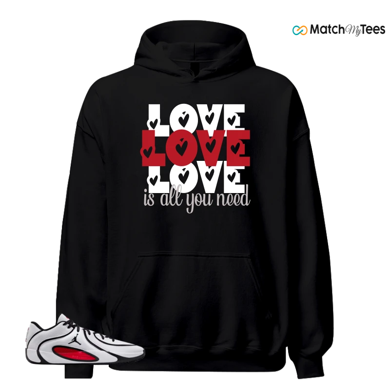 NIKE AIR JORDAN TATUM 4 WHITE UNIVERSITY RED SNEAKER Matching Tees hoodie