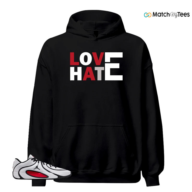 NIKE AIR JORDAN TATUM 4 WHITE UNIVERSITY RED SNEAKER Matching Tees hoodie