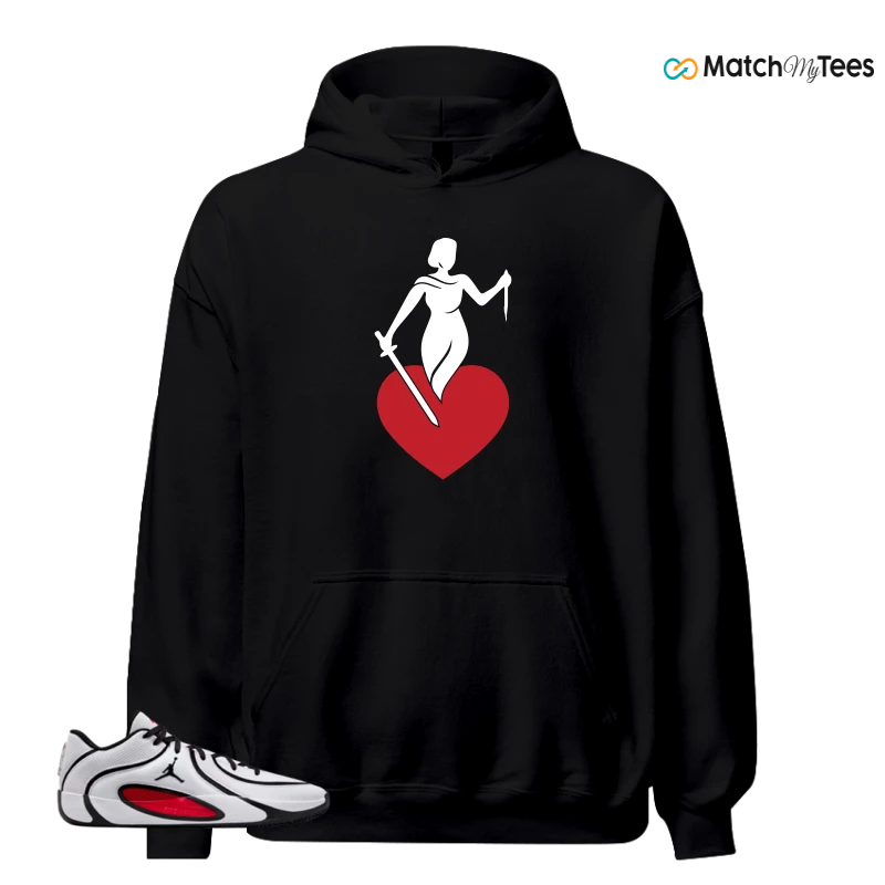 NIKE AIR JORDAN TATUM 4 WHITE UNIVERSITY RED SNEAKER Matching Tees hoodie