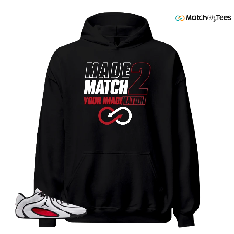 NIKE AIR JORDAN TATUM 4 WHITE UNIVERSITY RED SNEAKER Matching Tees hoodie