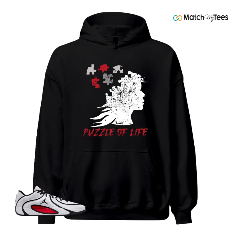 NIKE AIR JORDAN TATUM 4 WHITE UNIVERSITY RED SNEAKER Matching Tees hoodie