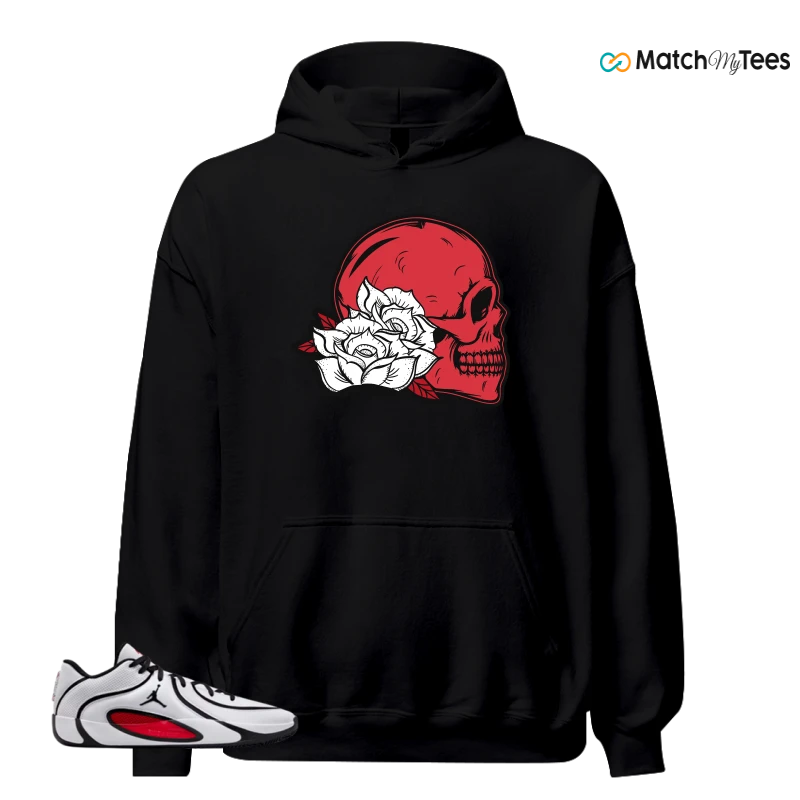 NIKE AIR JORDAN TATUM 4 WHITE UNIVERSITY RED SNEAKER Matching Tees hoodie