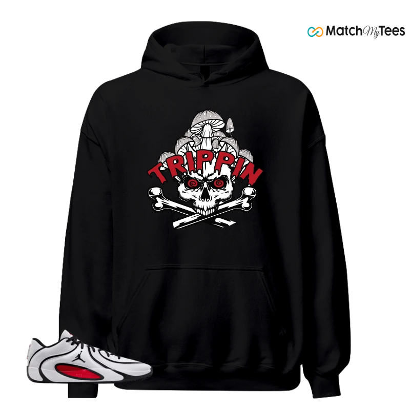 NIKE AIR JORDAN TATUM 4 WHITE UNIVERSITY RED SNEAKER Matching Tees hoodie