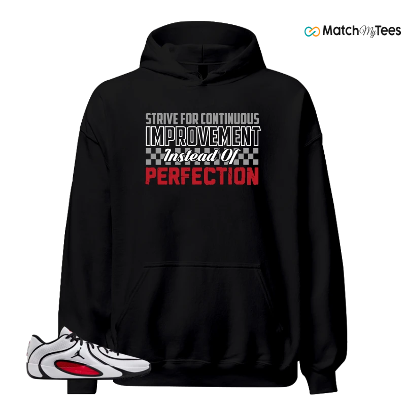 NIKE AIR JORDAN TATUM 4 WHITE UNIVERSITY RED SNEAKER Matching Tees hoodie