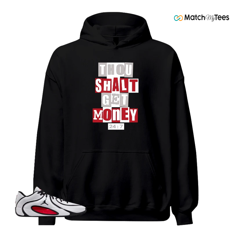 NIKE AIR JORDAN TATUM 4 WHITE UNIVERSITY RED SNEAKER Matching Tees hoodie