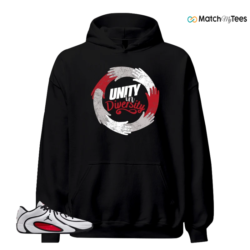 NIKE AIR JORDAN TATUM 4 WHITE UNIVERSITY RED SNEAKER Matching Tees hoodie