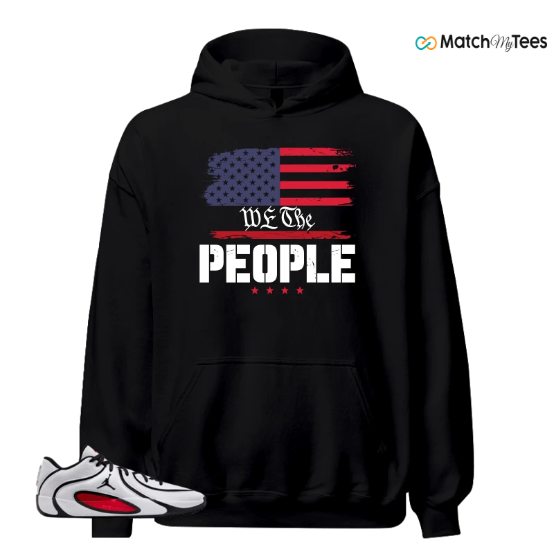 NIKE AIR JORDAN TATUM 4 WHITE UNIVERSITY RED SNEAKER Matching Tees hoodie