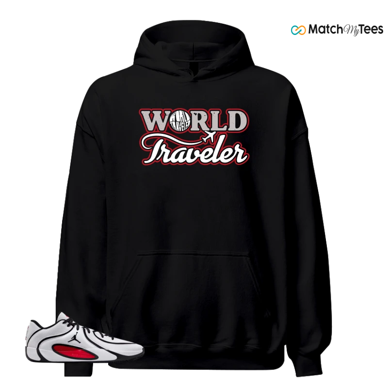 NIKE AIR JORDAN TATUM 4 WHITE UNIVERSITY RED SNEAKER Matching Tees hoodie
