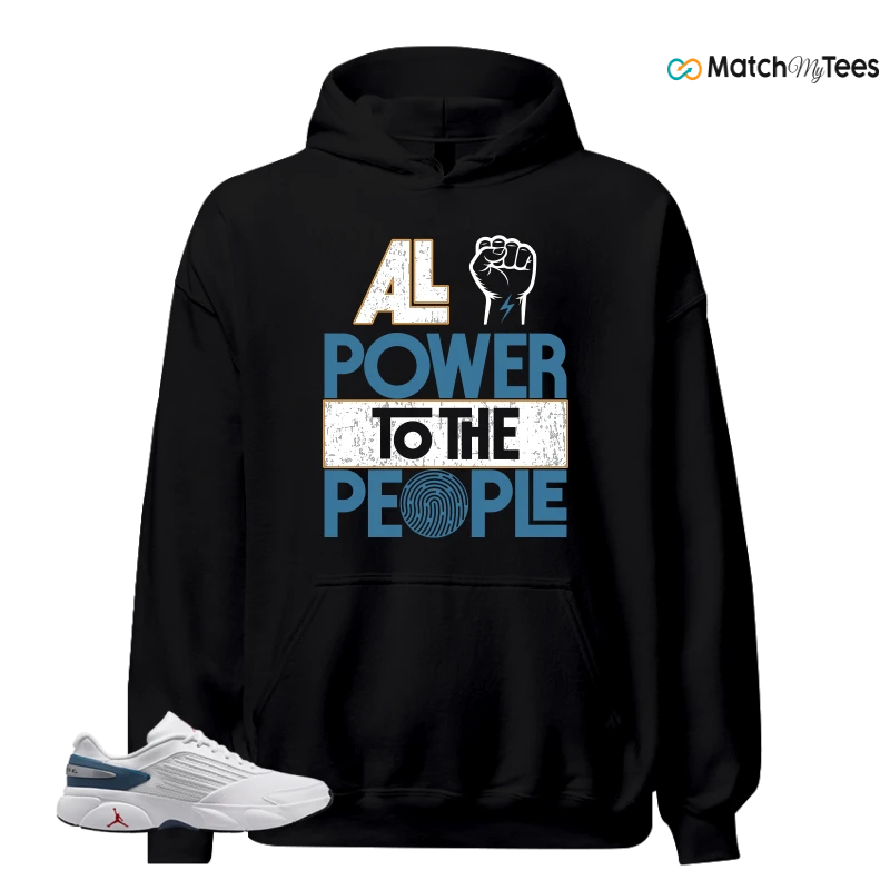 NIKE AIR JORDAN TRUNNER FLOW WHITE TURE BLUE SNEAKER Matching Tees hoodie