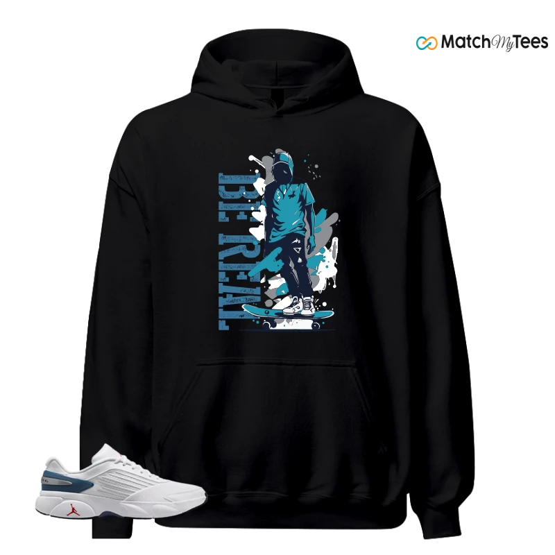 NIKE AIR JORDAN TRUNNER FLOW WHITE TURE BLUE SNEAKER Matching Tees hoodie