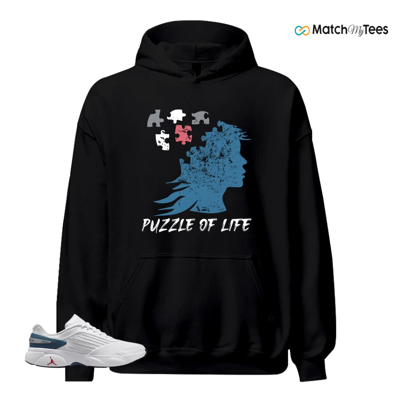 NIKE AIR JORDAN TRUNNER FLOW WHITE TURE BLUE SNEAKER/WHITE/TURE BLUE matching Hoodie