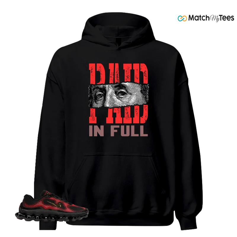 NIKE AIR LIQUID MAX BRIGHT CRIMSON AND FIRE RED SNEAKER/BLACK/METALLIC GOLD/TEAM RED/FIRE RED/BRIGHT CRIMSON matching Hoodie