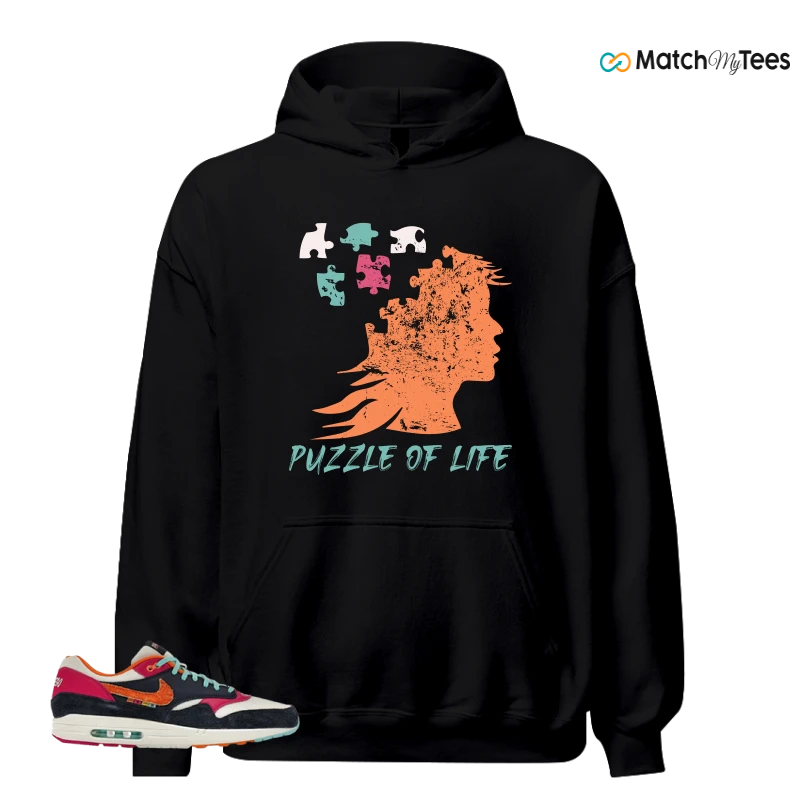 NIKE AIR MAX 1 SAN DIEGO PADRES SNEAKER/DARK OBSIDIAN/COCONUT MILK/FIREBERRY/MAGMA ORANGE matching Hoodie