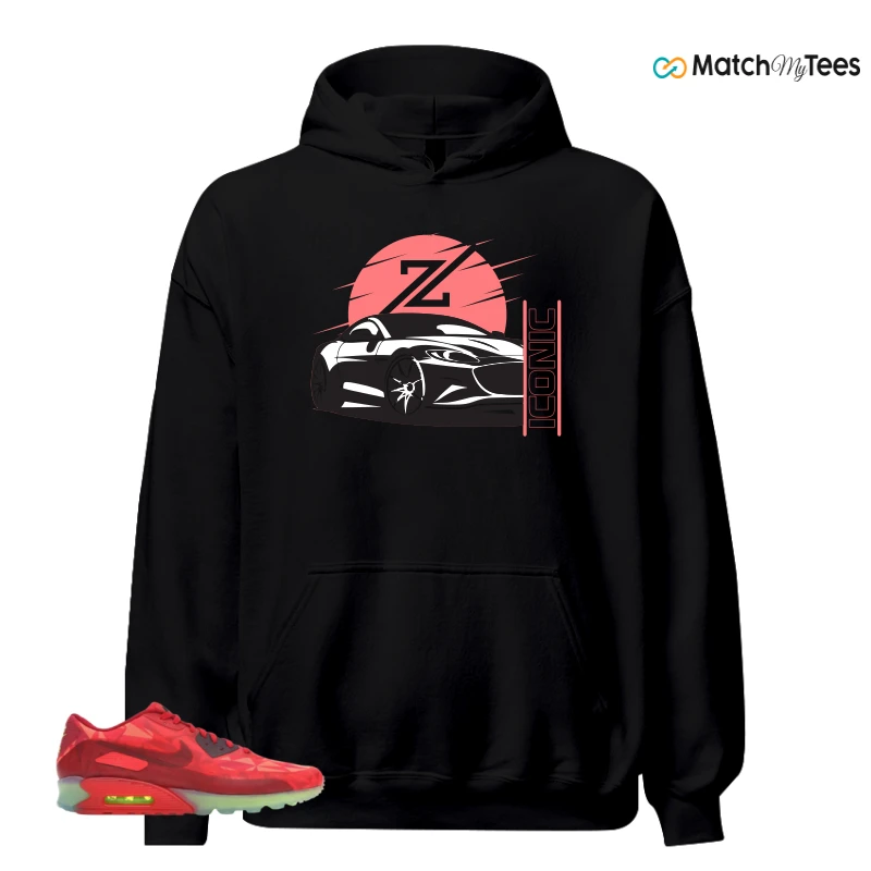 NIKE AIR MAX 90 ICE GYM RED SNEAKER Matching Tees hoodie