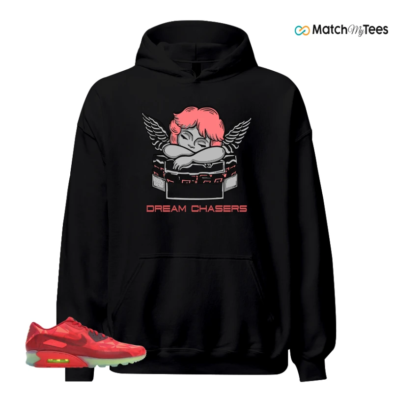 NIKE AIR MAX 90 ICE GYM RED SNEAKER Matching Tees hoodie