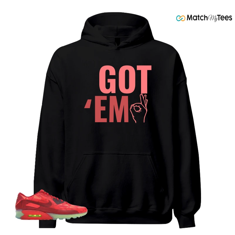 NIKE AIR MAX 90 ICE GYM RED SNEAKER Matching Tees hoodie